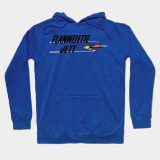 Flannelette Jett Logo (Black) Hoodie